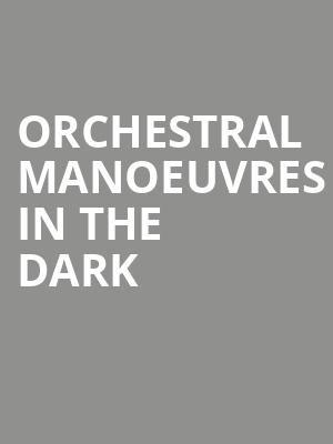 Orchestral Manoeuvres In The Dark, Balboa Theater, San Diego